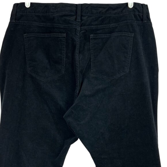 St. Johns Bay Women's Black Corduroy Pants Plus Size 24W Straight Stretch NWT - Picture 4 of 12